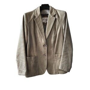 Remy Leather Lambskin Vintage Blazer Jacket Leather Women’s Size 14 With Tag